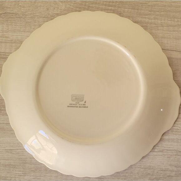 Limoges 22k gold rimmed serving plate - Picture 4 of 7